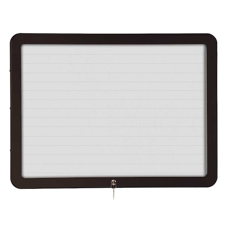 United Visual Products Sliding Door Wood Corkboard, 48"x36", Cher, UV9003OCS-CHERRY-DBURGU UV9003OCS-CHERRY-DBURGU